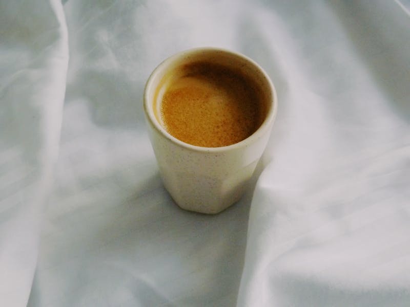 Fresh-brewed Italian espresso coffee